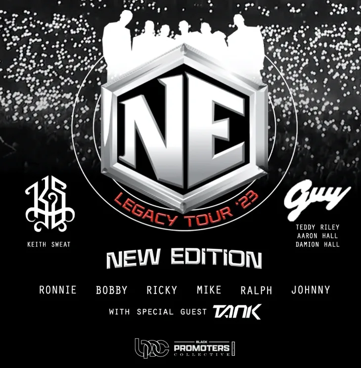 New Edition Announces 'The Legacy Tour' 2023 with Keith Sweat, Tank