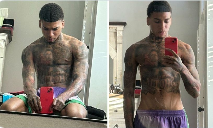 Nle Choppa Before Rapping NLE Choppa Shows Off His